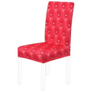 Dining Chair Cover Stretch Chair Protector Chair Seat Cover for Home Red